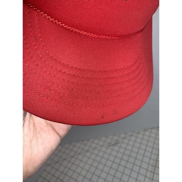 Vintage Stroh's Beer Trucker Mesh Hat Snapback Red Showboat Foam Crown - Picture 6 of 11